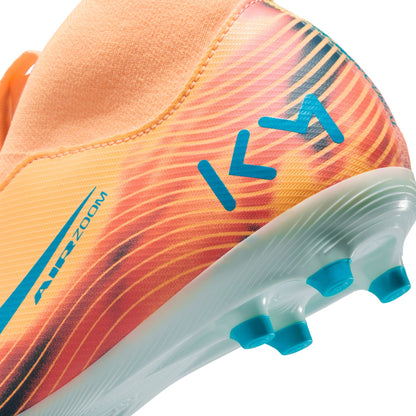 Nike Youth Mercurial Superfly 10 Academy Mbappe FG - Melon/Turquoise Youth Footwear - Third Coast Soccer