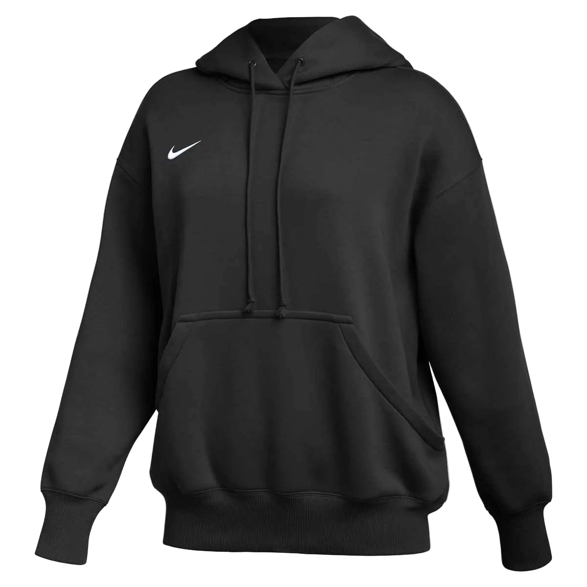 Nike Women's Phoenix Fleece Hoody Training Wear Black/White Womens XSmall - Third Coast Soccer