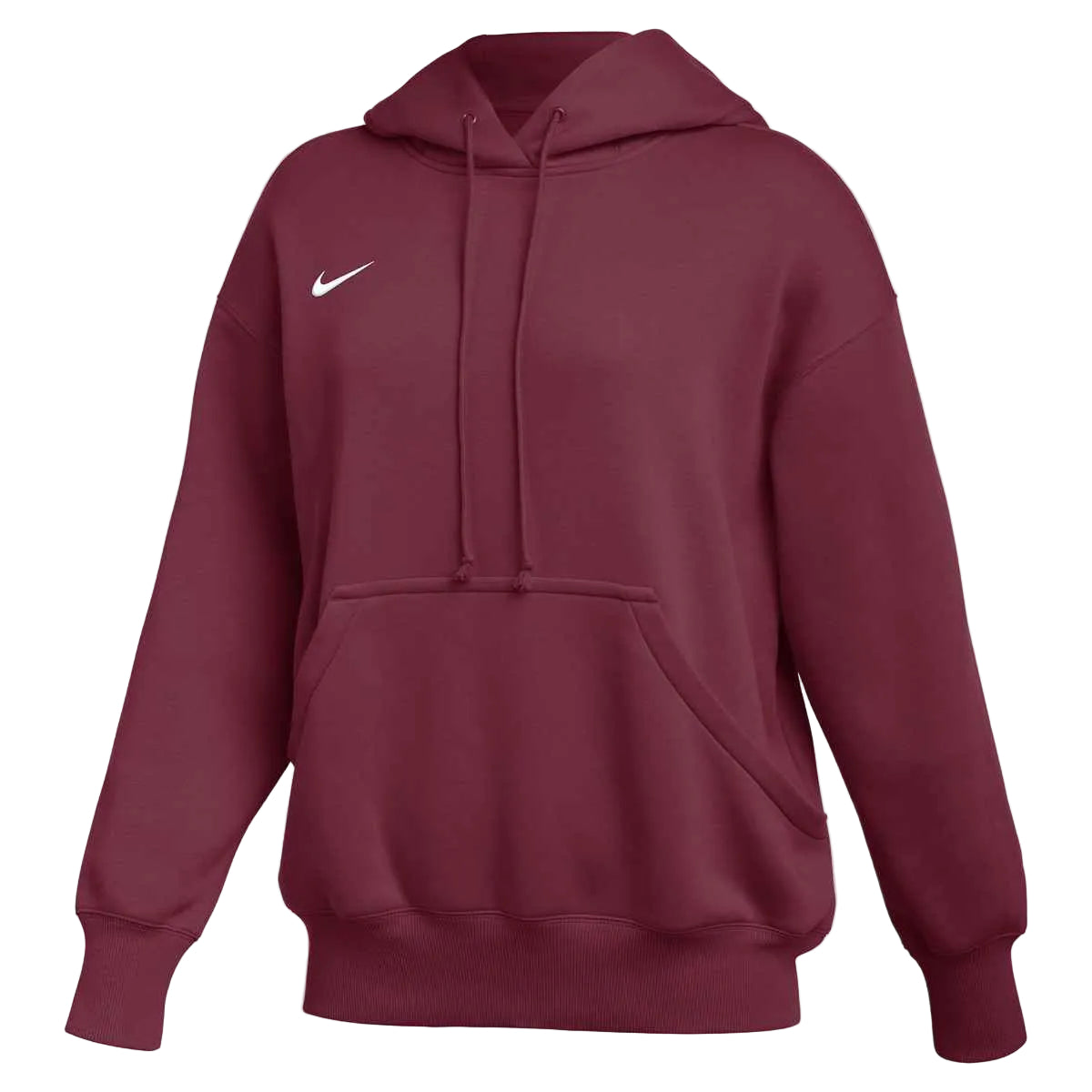 Nike Women's Phoenix Fleece Hoody Training Wear Team Maroon/White Womens XSmall - Third Coast Soccer