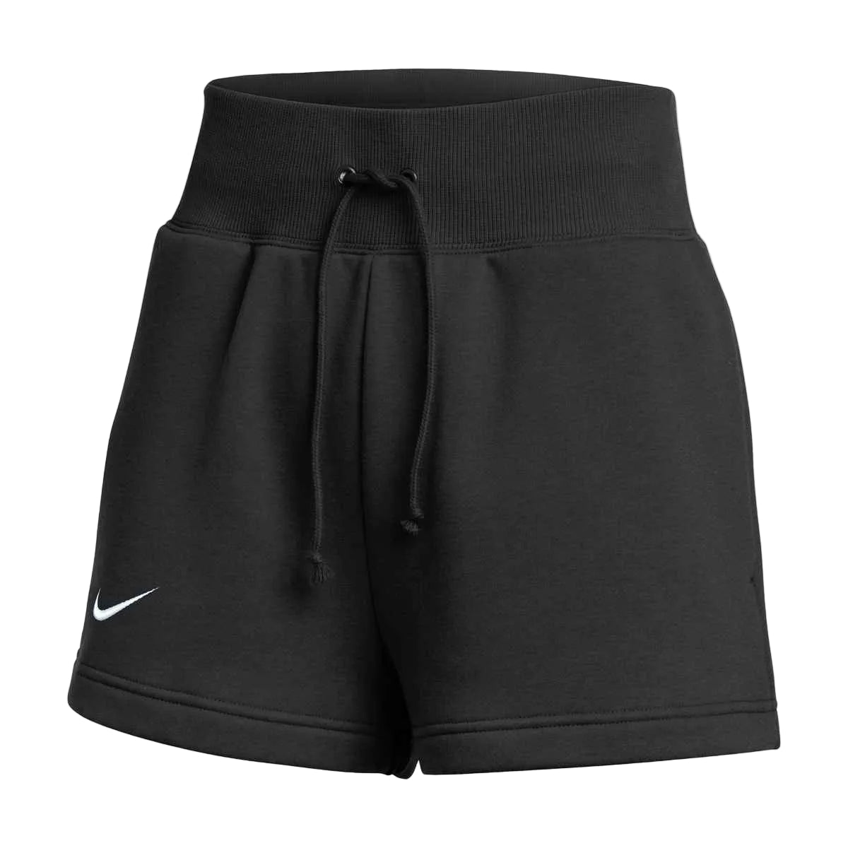 Nike Women's Phoenix Fleece Shorts Shorts Black/White Womens XSmall - Third Coast Soccer