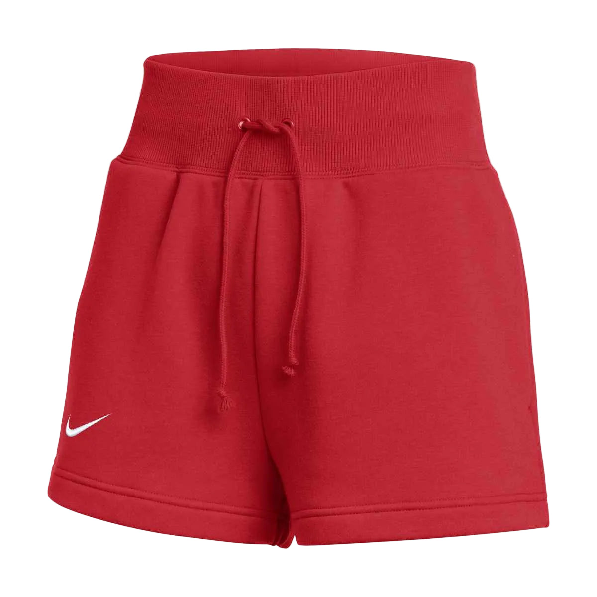 Nike Women's Phoenix Fleece Shorts Shorts University Red/White Womens XSmall - Third Coast Soccer