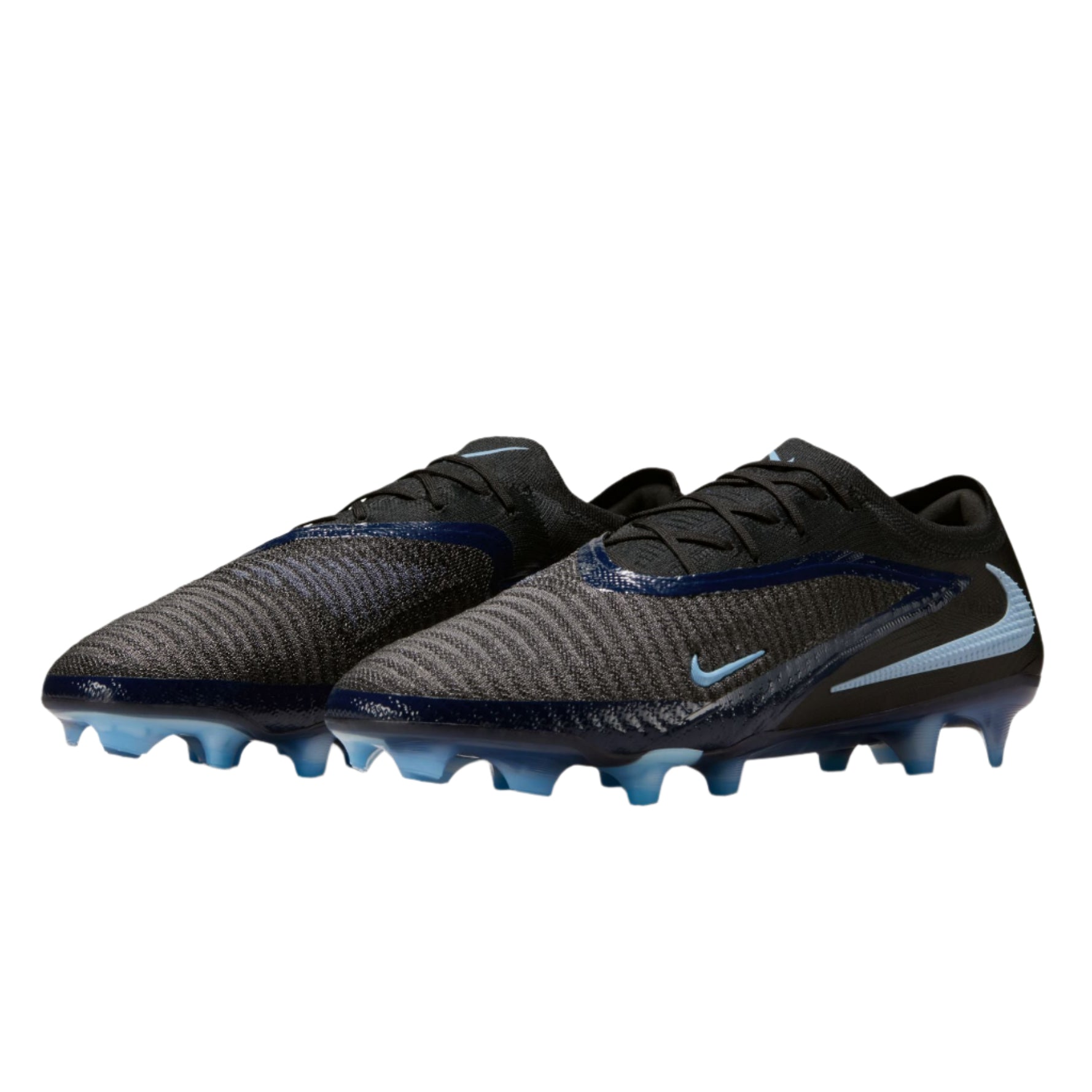 Nike Phantom 6 Low Elite FG - Black/Ice Blue Men's Footwear Black Mens 5.5 - Third Coast Soccer