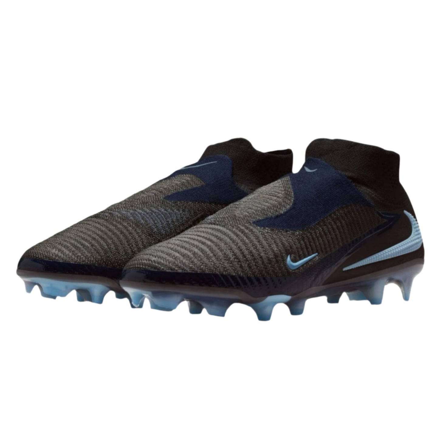 Nike Phantom 6 High Elite FG - Black/Ice Blue Men's Footwear - Third Coast Soccer