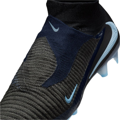 Nike Phantom 6 High Elite FG - Black/Ice Blue Men's Footwear - Third Coast Soccer