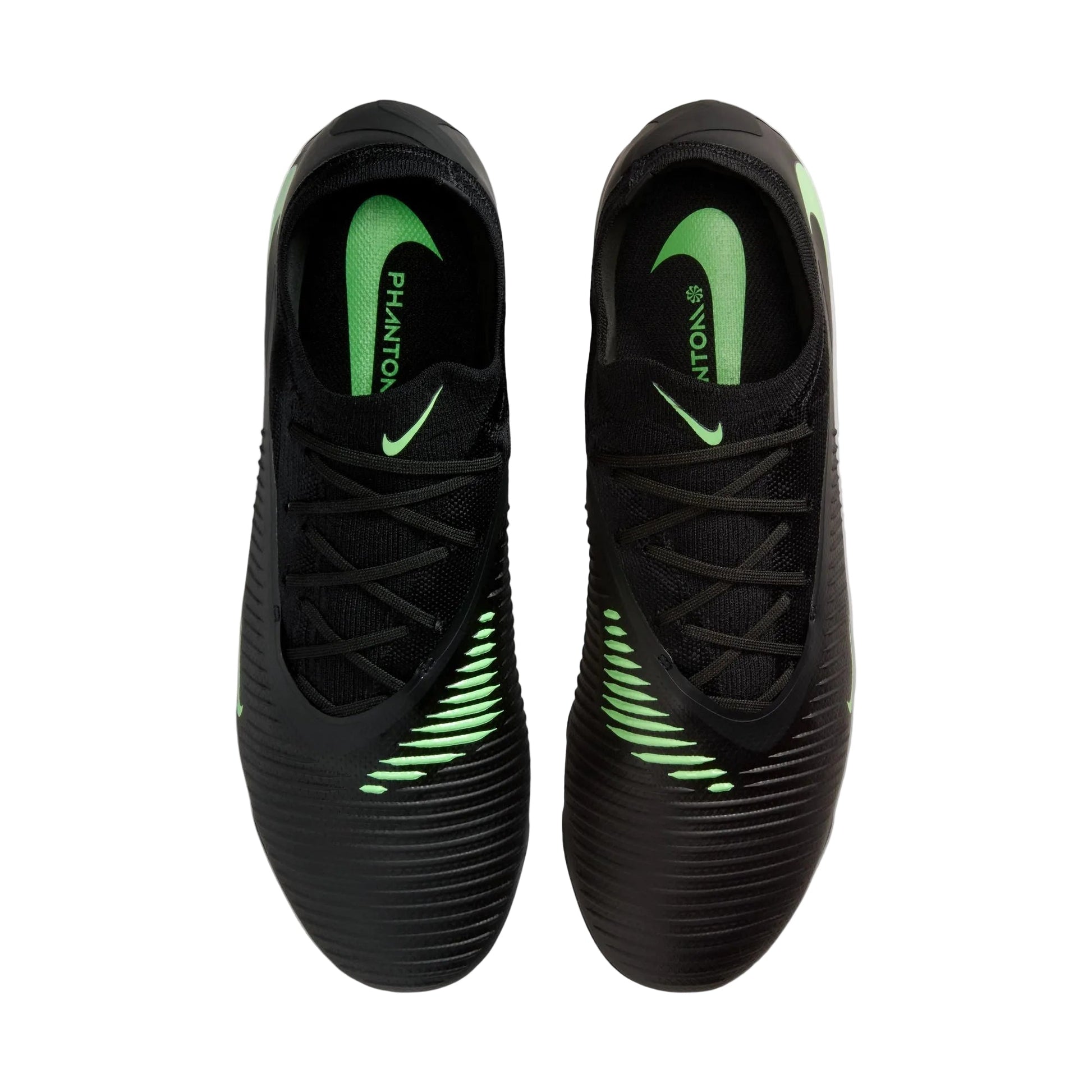 Nike Phantom 6 Low Pro FG - Black/Illusion Green Men's Footwear - Third Coast Soccer