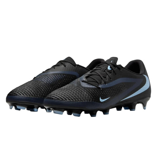 Nike Phantom 6 Low Academy FG/MG - Black/Ice Blue Men's Footwear - Third Coast Soccer
