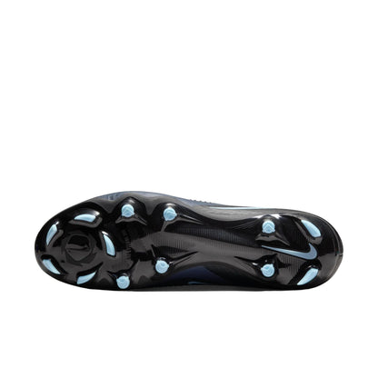 Nike Phantom 6 Low Academy FG/MG - Black/Ice Blue Men's Footwear - Third Coast Soccer