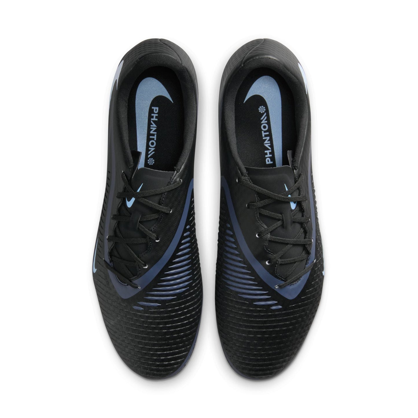 Nike Phantom 6 Low Academy FG/MG - Black/Ice Blue Men's Footwear - Third Coast Soccer