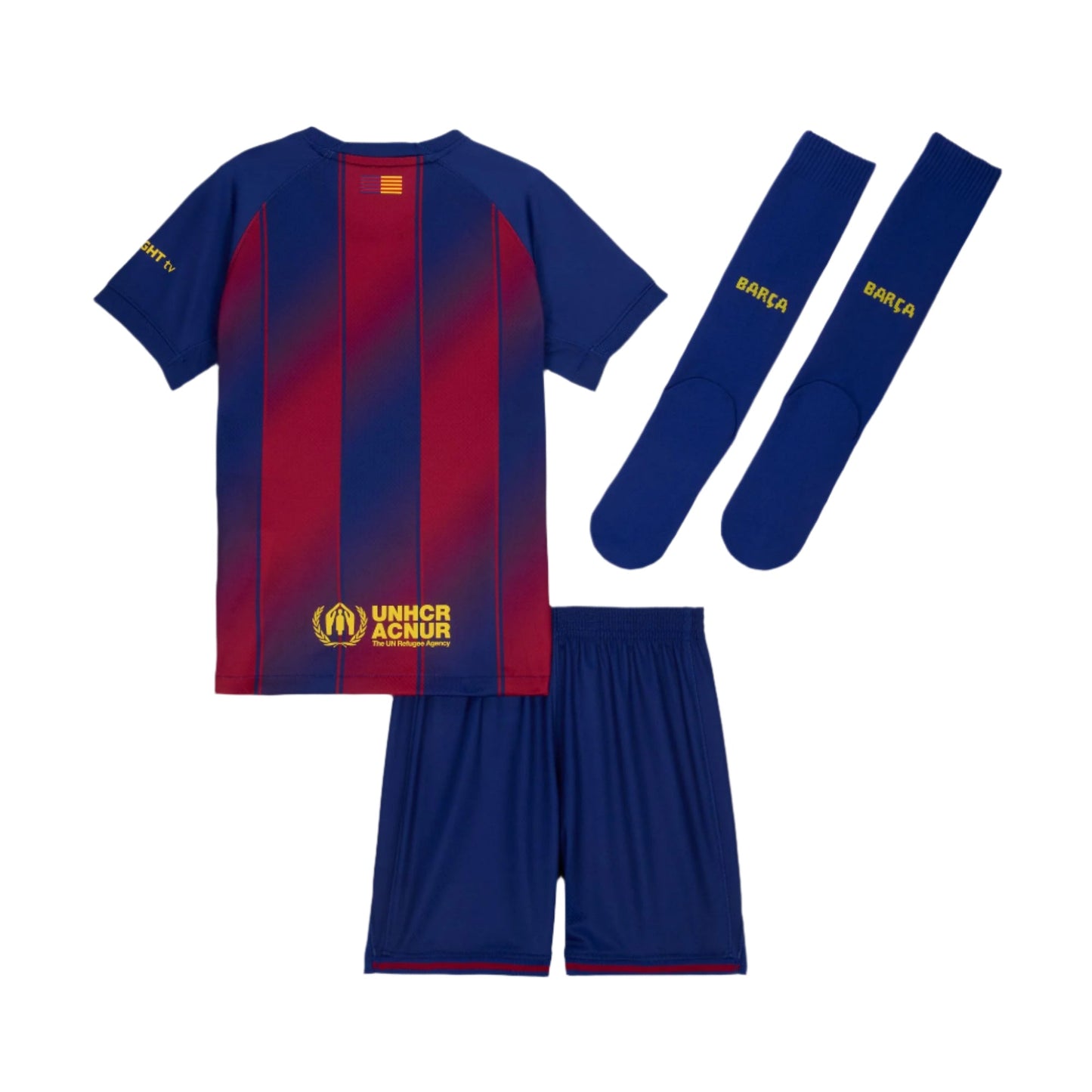 Nike Youth FC Barcelona Home 3-Piece Kit 25/26 Club Replica Closeout - Third Coast Soccer