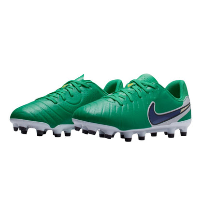 Nike Youth Legend 10 Academy FG/MG - Green/Obsidian Youth Footwear - Third Coast Soccer