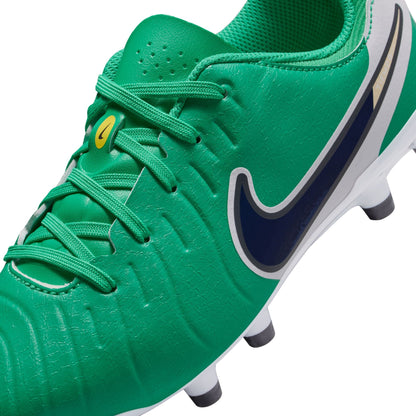 Nike Youth Legend 10 Academy FG/MG - Green/Obsidian Youth Footwear - Third Coast Soccer
