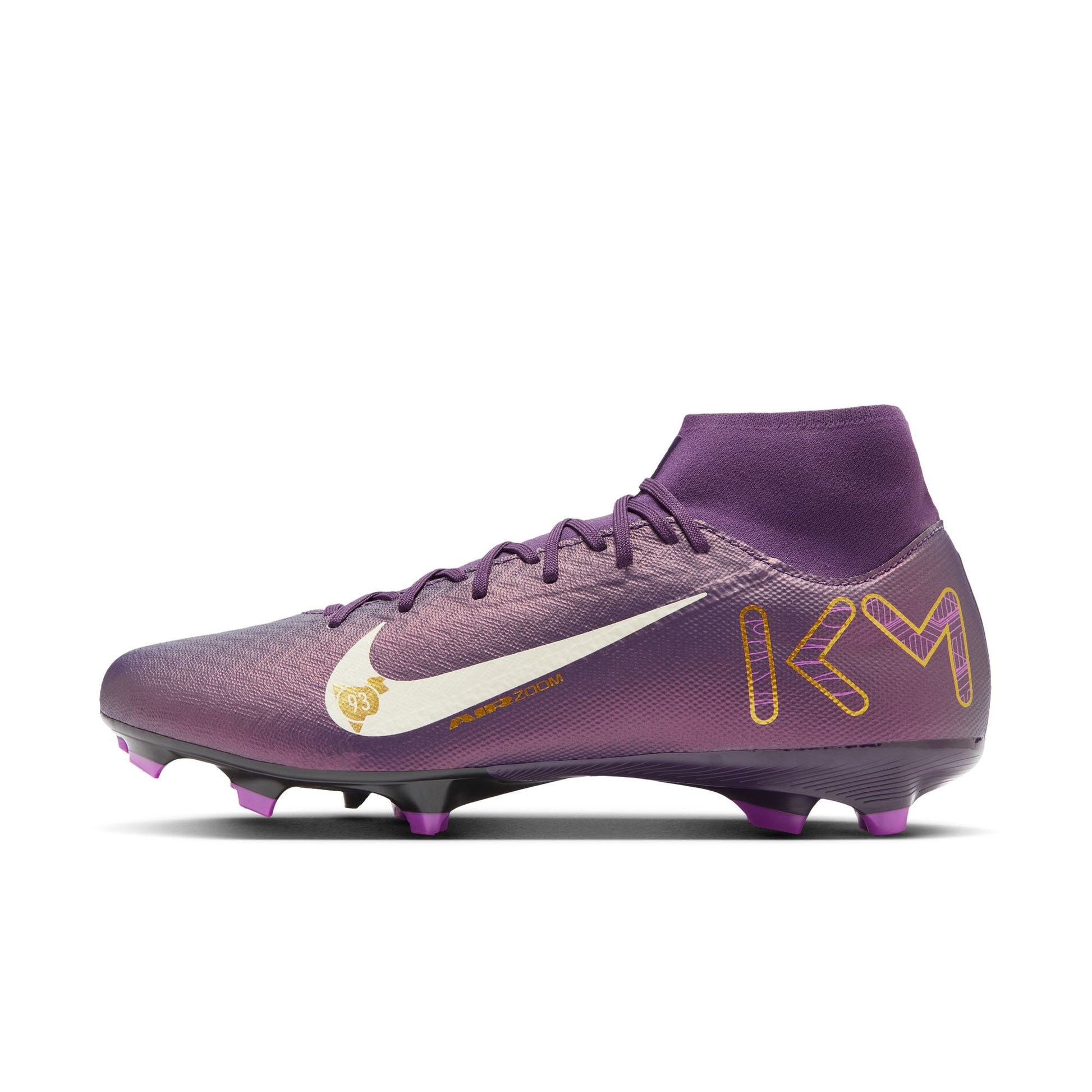 Nike Mercurial Superfly 10 Academy Kylian Mbappe FG/MG - Grand Purple/Pale Ivory Men's Footwear Closeout Grand Purple/Pale Ivory Mens 6.5 - Third Coast Soccer