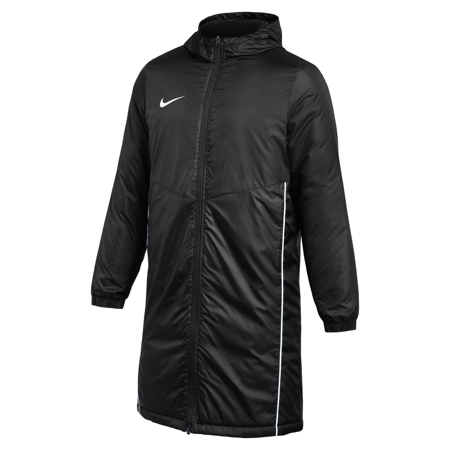 Nike Therma-Fit Park Hooded Jacket Jackets Black/White Mens Small - Third Coast Soccer