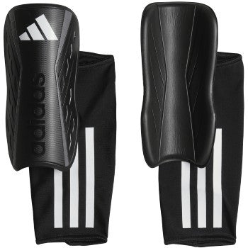 adidas Tiro League Shinguard - Black/White Adult Shinguards Small Black/White/Iron Metallic - Third Coast Soccer