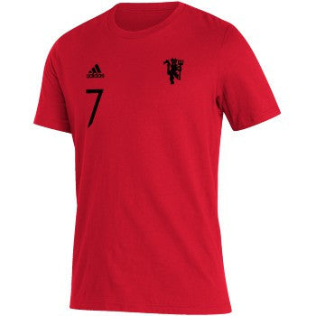 Adidas Manchester United Player Tee - Cr7 Club Replica Mens Small Red/Black - Third Coast Soccer