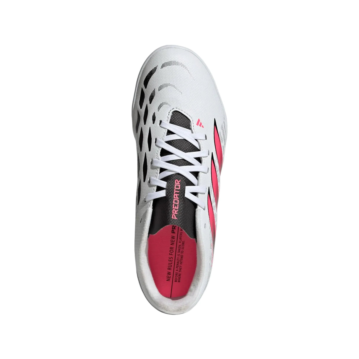 adidas Youth Predator Club Sala IN - White/Solar Turbo/Black Youth Footwear - Third Coast Soccer