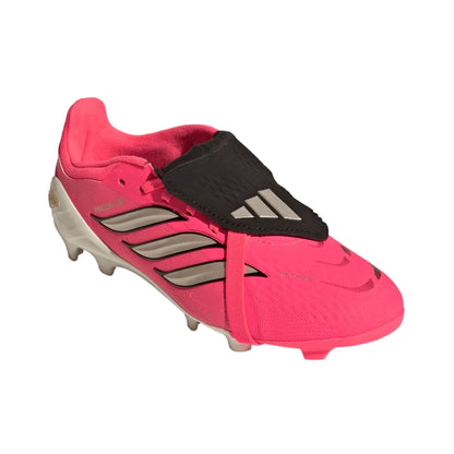 adidas Youth Predator Elite FT FG - Turquoise/Grey Youth Footwear Solar Turbo/Black Youth 3 - Third Coast Soccer