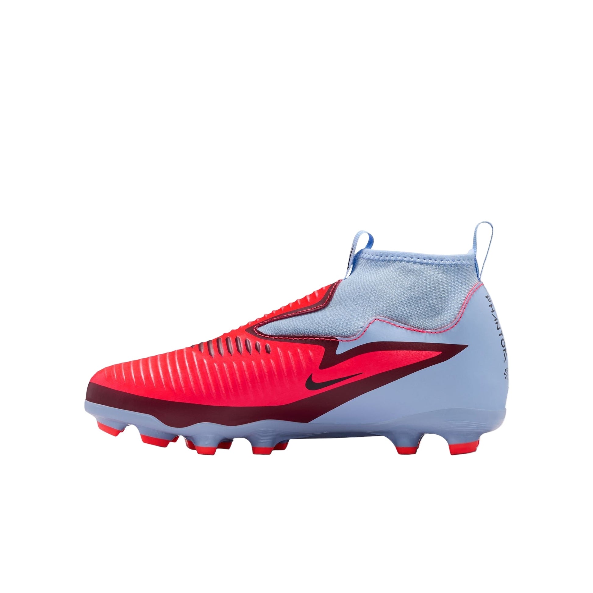 Nike Youth Phantom 6 High Academy FG/MG - Royal Tint/Crimson Youth Footwear - Third Coast Soccer