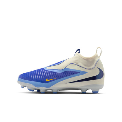 Nike Youth Phantom 6 High Academy FG - Blue/Obsidian Youth Footwear - Third Coast Soccer