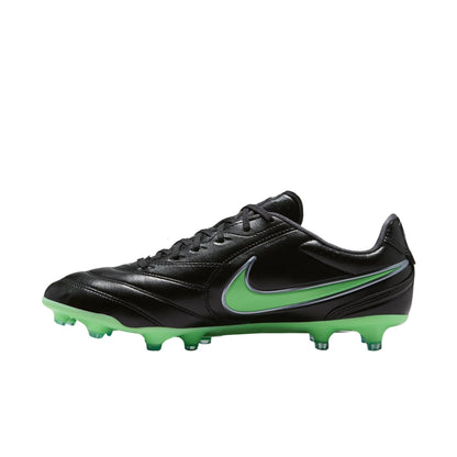 Nike Tiempo Ligera Pro FG - Black/Illusion Green Men's Footwear - Third Coast Soccer