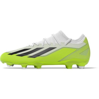 adidas X Crazyfast.3 FG - White/Black/Lucid Lemon Mens Footwear   - Third Coast Soccer