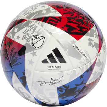 adidas MLS Mini Ball Balls White/Blue/Red Size 1 - Third Coast Soccer