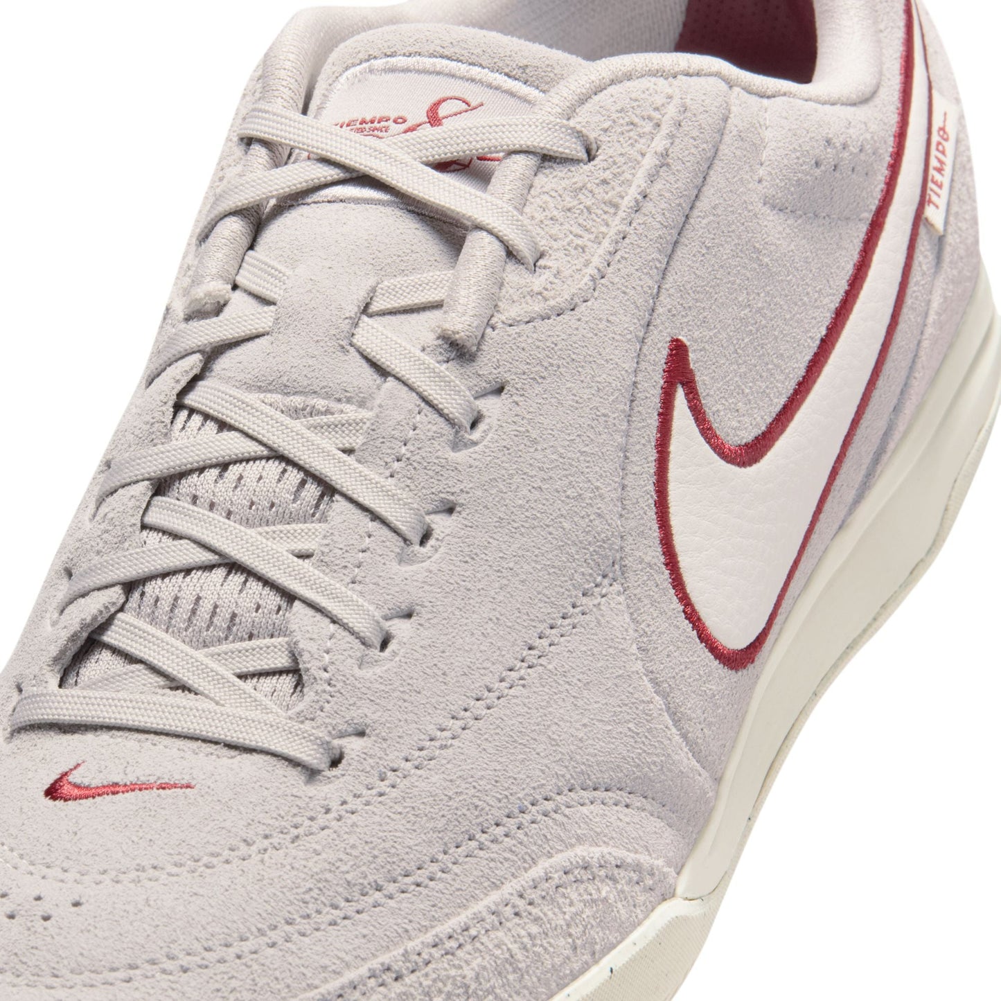 Nike Tiempo Streetgato Premium - Moon Particle/Chalk/Team Red Men's Footwear - Third Coast Soccer