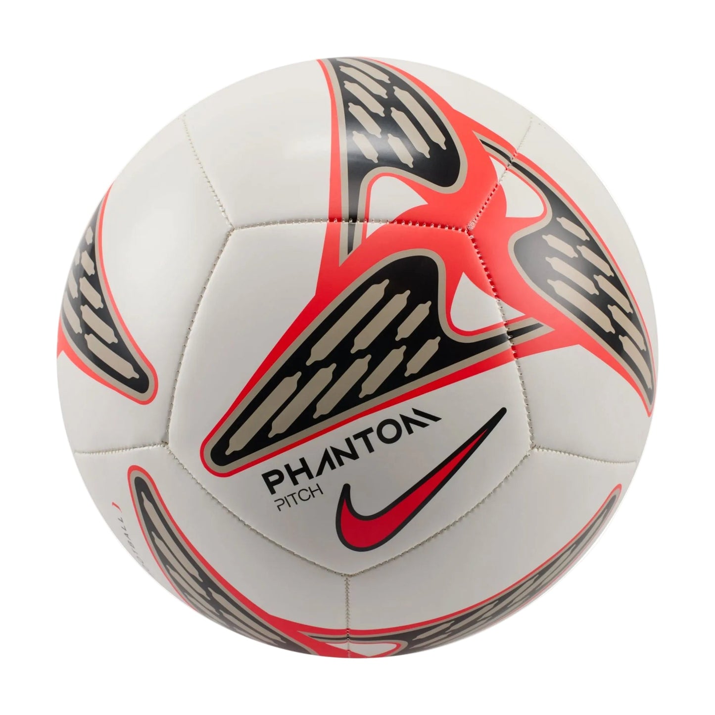 Nike Phantom Ball - White/Linen/Crimson Balls - Third Coast Soccer