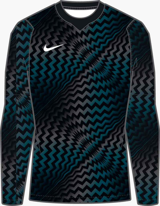 Nike Women's Dri-Fit Gardien VI LS Goalkeeper Jersey Goalkeeper Black/White Womens Small - Third Coast Soccer