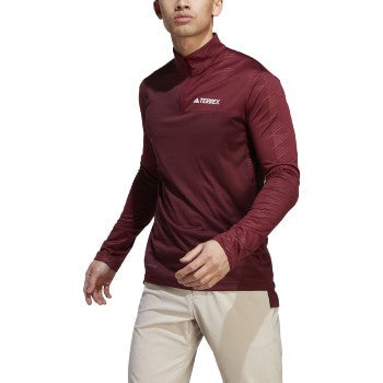 adidas TERREX MULTI HALF ZIP LONGSLEEVE Jackets   - Third Coast Soccer