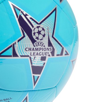 adidas UCL Club Ball - Bright Cyan/Dark Purple/Silver Metallic Balls   - Third Coast Soccer