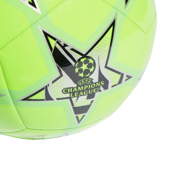 adidas UCL Club Ball - Solar Green/Black/Silver Metallic Balls   - Third Coast Soccer