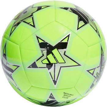 adidas UCL Club Ball - Solar Green/Black/Silver Metallic Balls   - Third Coast Soccer