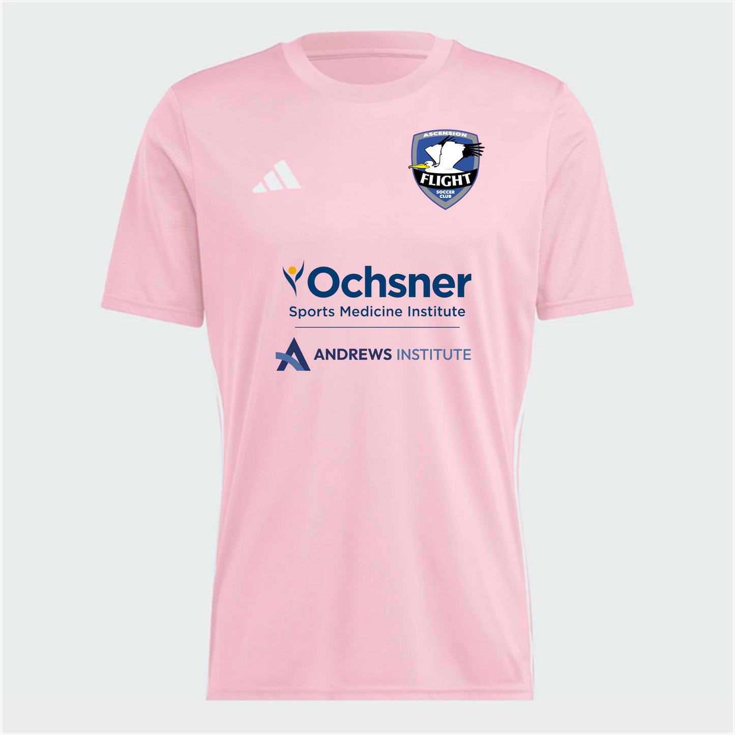 adidas AFSC Tabela 23 Jersey - Pink Ascension Flight Soccer Club Light Pink/White Mens Small - Third Coast Soccer