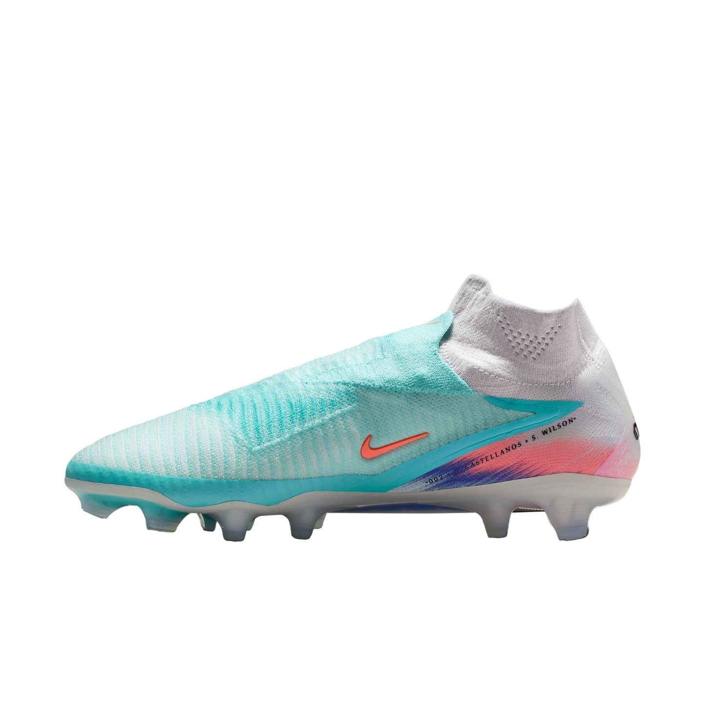 Nike United Phantom 6 High Elite FG - Pistachio/Orange Men's Footwear - Third Coast Soccer