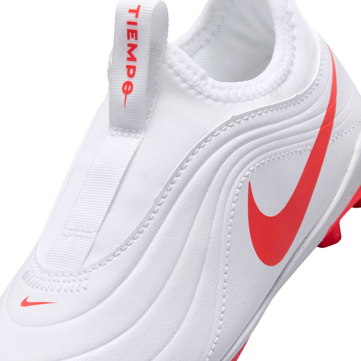 Nike Junior Tiempo Maestro Club FG - White/Blur/Crimson Youth Footwear - Third Coast Soccer