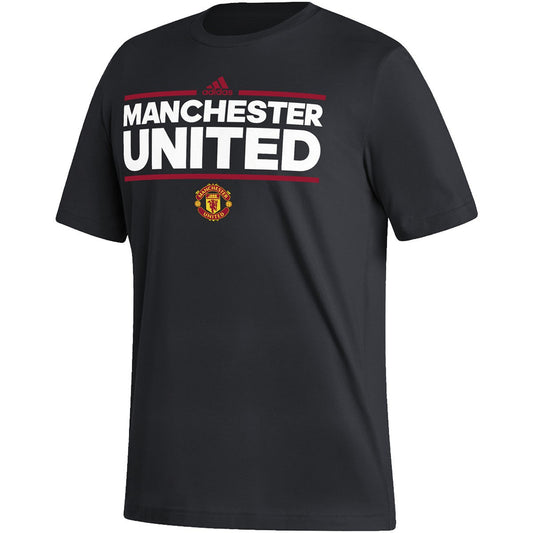 adidas Manchester United Fresh Tee - Black Club Replica Black/White Mens Small - Third Coast Soccer