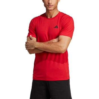 adidas Train Essentials Feelready Tee - Scarlet/Black Training Wear Better Scarlet/Black Mens XSmall - Third Coast Soccer