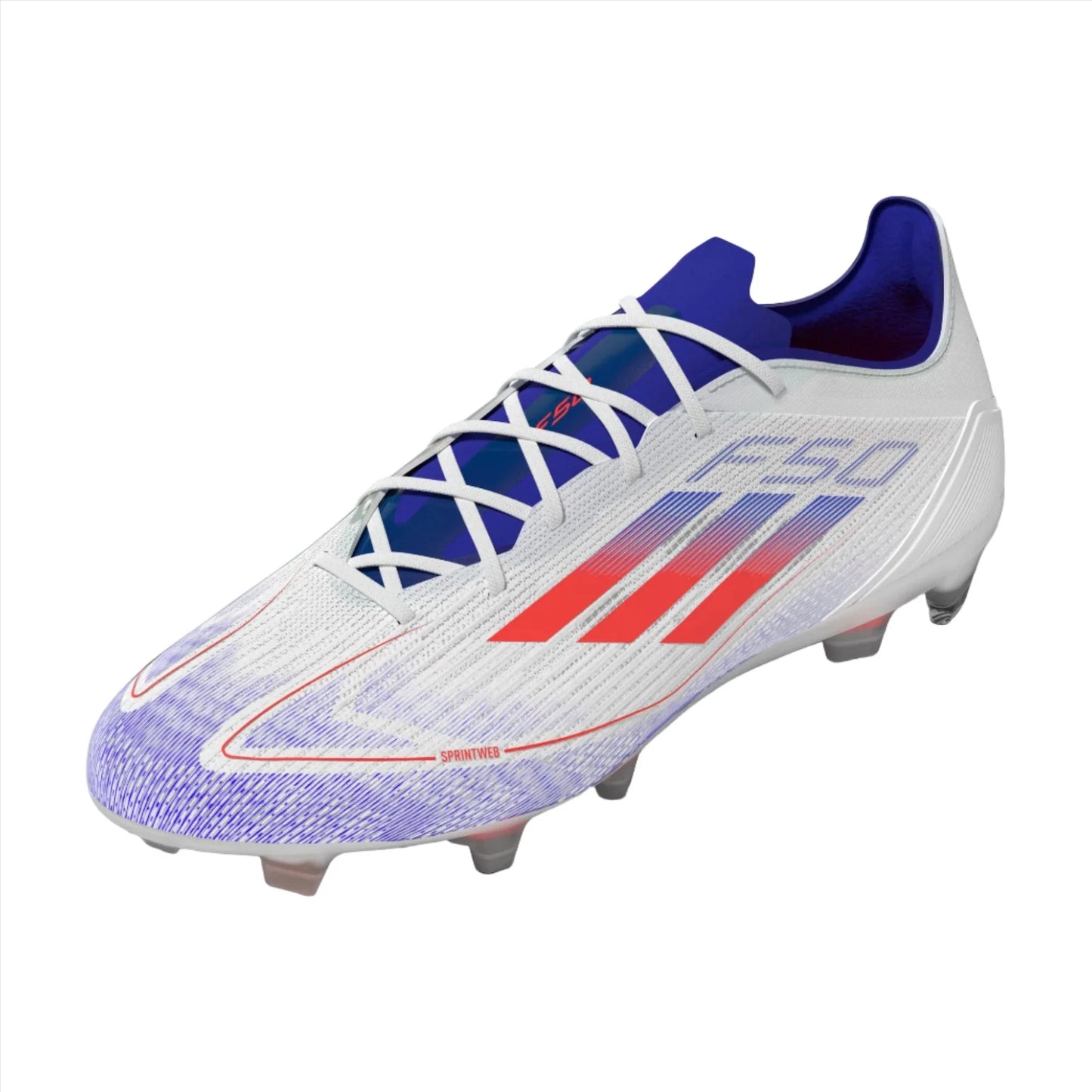 adidas F50 Pro FG - White/Red/Blue Mens Footwear   - Third Coast Soccer