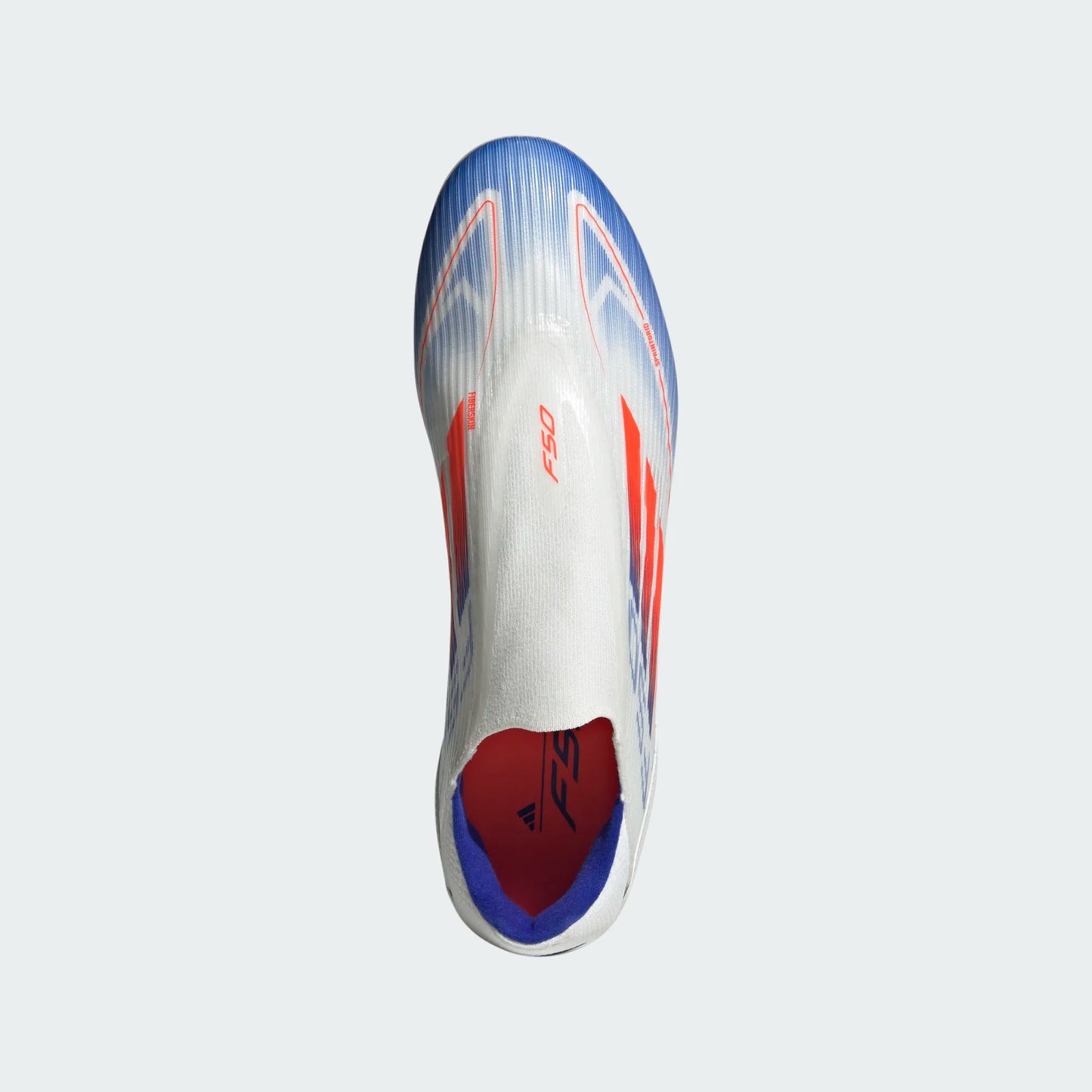 adidas F50 League Laceless FG - White/Red/Blue Mens Footwear   - Third Coast Soccer