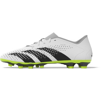 adidas Junior Predator Accuracy.4 FG - White/Black/Lucid Lemon Youth Footwear   - Third Coast Soccer