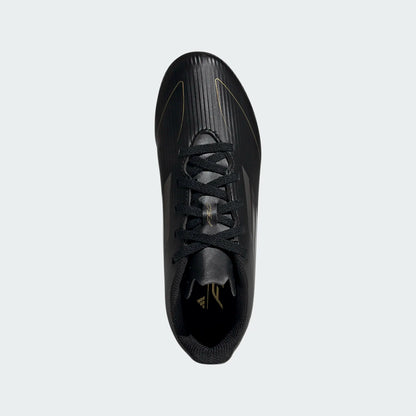 adidas Junior F50 Club FG - Black/Iron/Gold Youth Footwear   - Third Coast Soccer