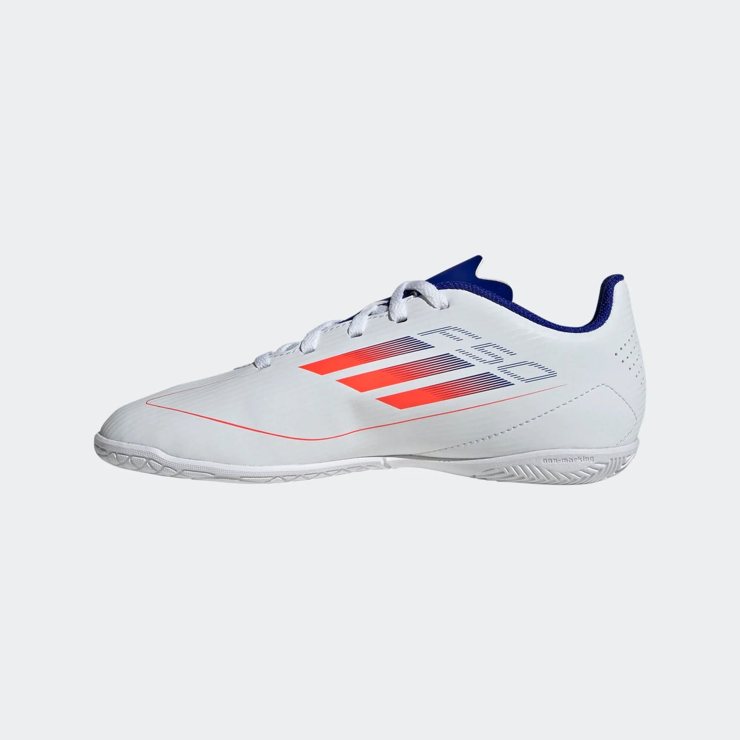 adidas Junior F50 Club Indoor - White/Red/Blue Youth Footwear   - Third Coast Soccer
