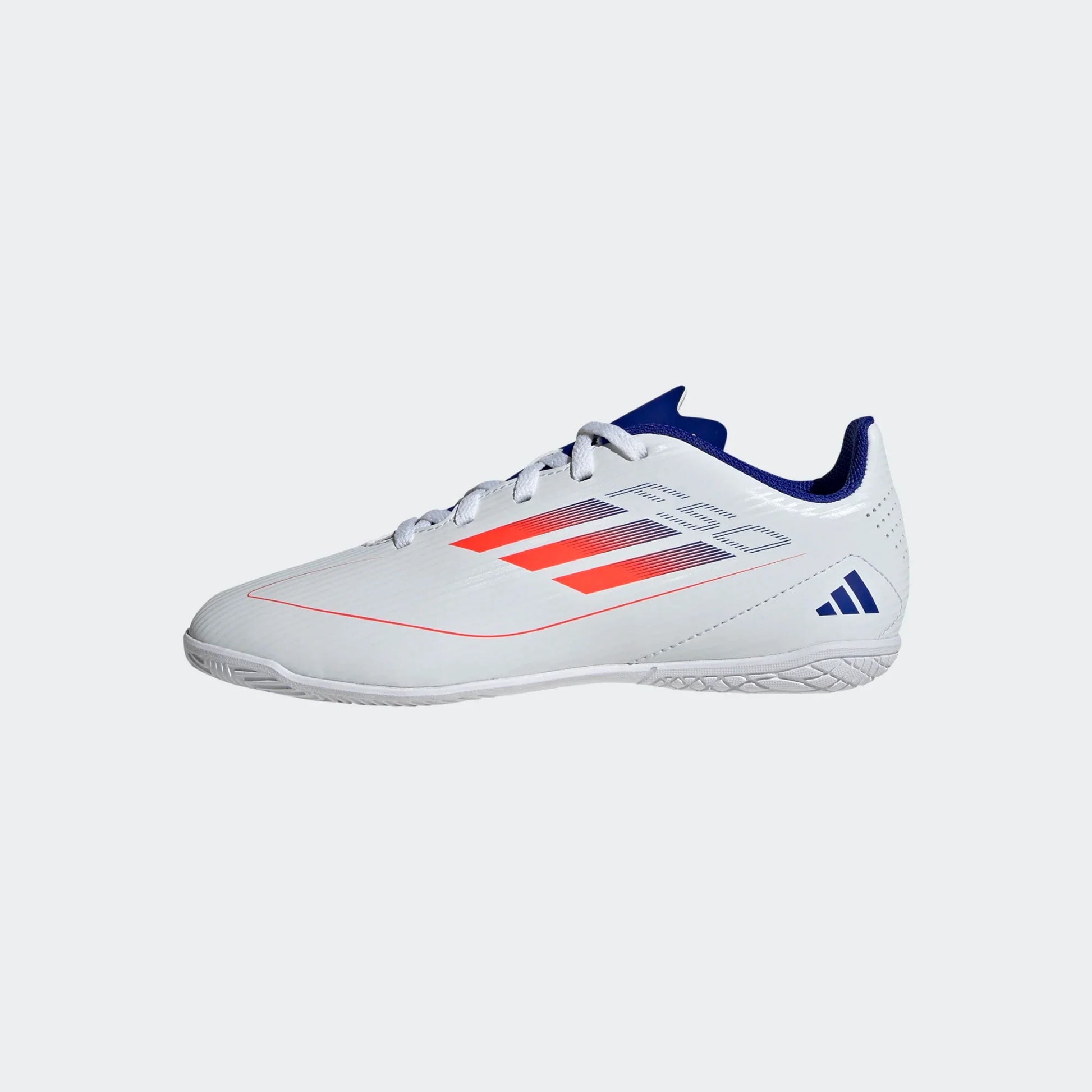 adidas Junior F50 Club Indoor - White/Red/Blue Youth Footwear   - Third Coast Soccer