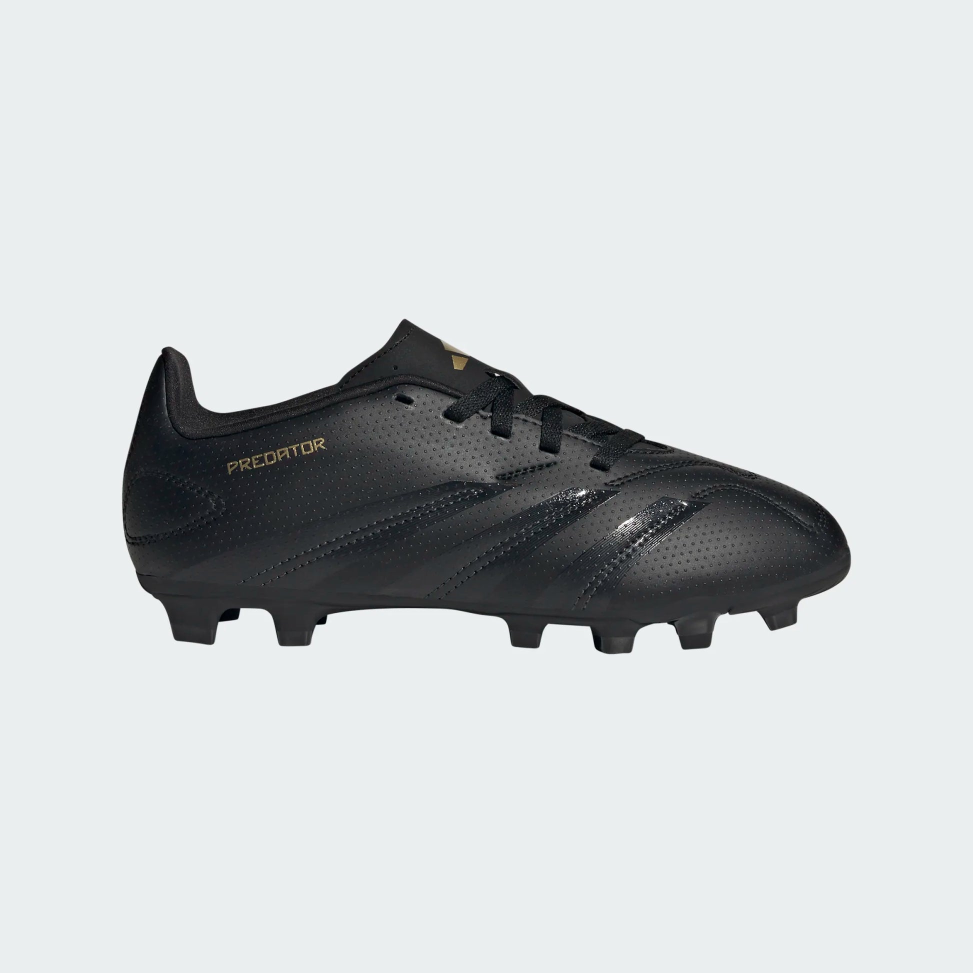 adidas Junior Predator Club FG - Black/Carbon/Gold Youth Footwear   - Third Coast Soccer