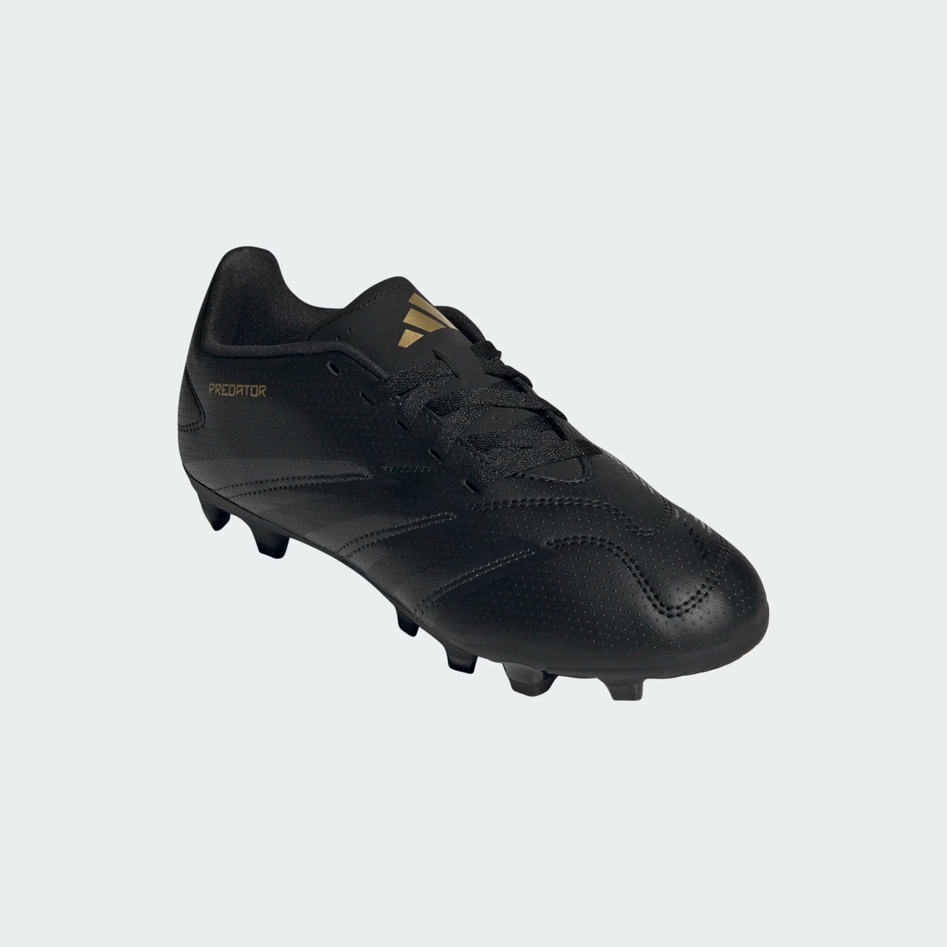 adidas Junior Predator Club FG - Black/Carbon/Gold Youth Footwear   - Third Coast Soccer