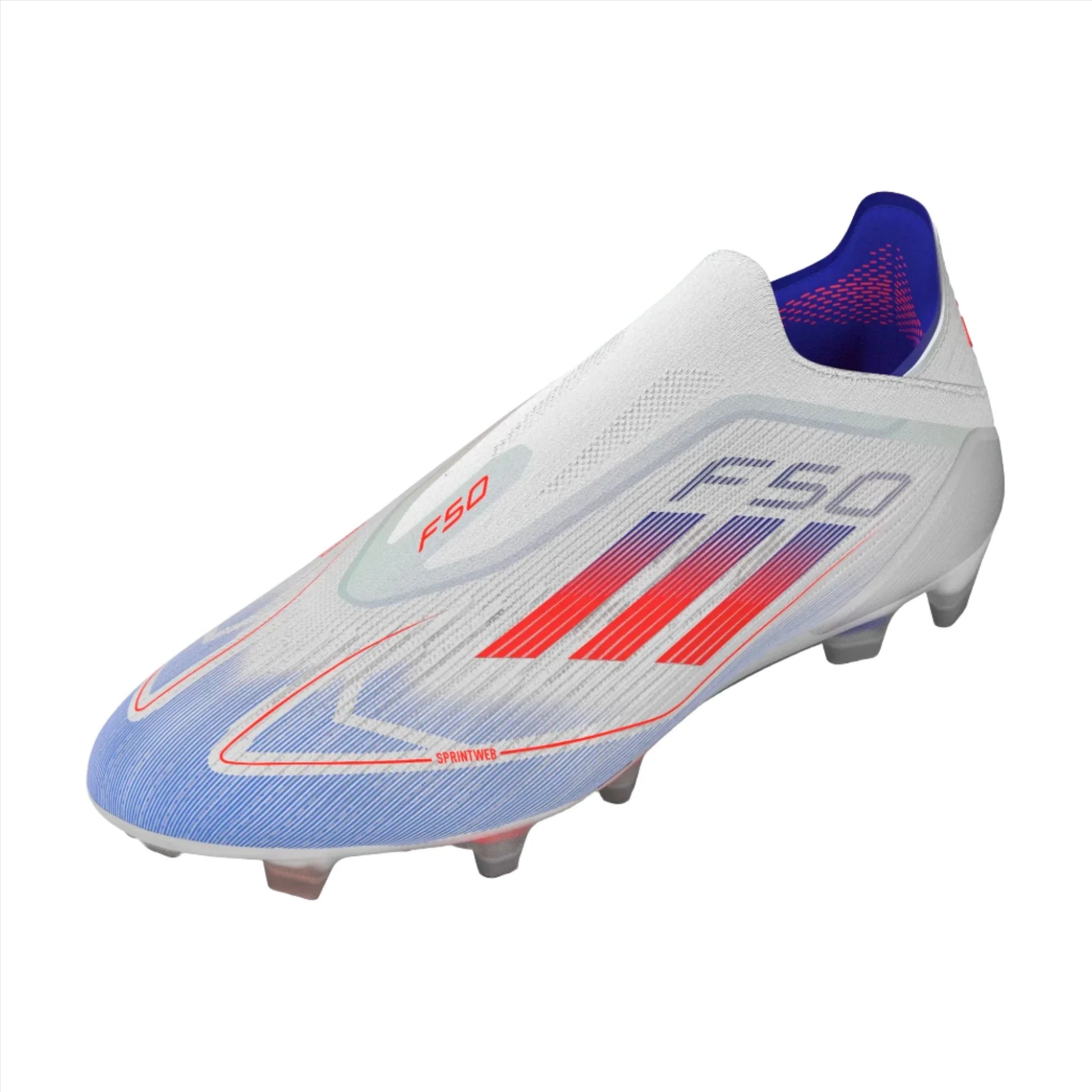 adidas F50 Elite Laceless FG - White/Red/Blue Men's Footwear Closeout - Third Coast Soccer