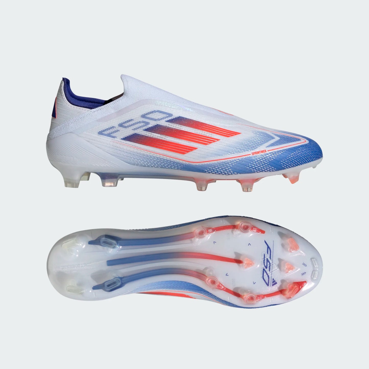 adidas F50 Elite Laceless FG - White/Red/Blue Men's Footwear Closeout - Third Coast Soccer