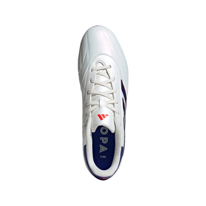 adidas Copa Pure 2 League FG - White/Lucid Blue/Solar Red Mens Footwear   - Third Coast Soccer