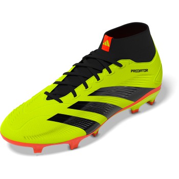 adidas Predator League Sock FG - Solar Yellow/Black/Red Mens Footwear   - Third Coast Soccer